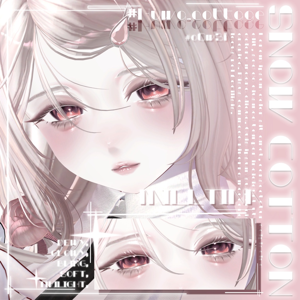 ✨SALE✨【 5 Girl Avatars 】 Snow Cotton makeup texture