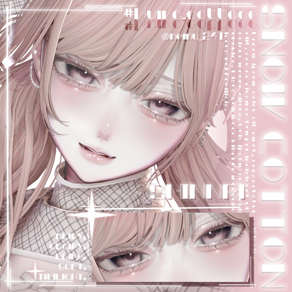 ✨SALE✨【 5 Girl Avatars 】 Snow Cotton makeup texture