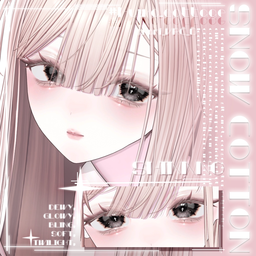 ✨SALE✨【 5 Girl Avatars 】 Snow Cotton makeup texture