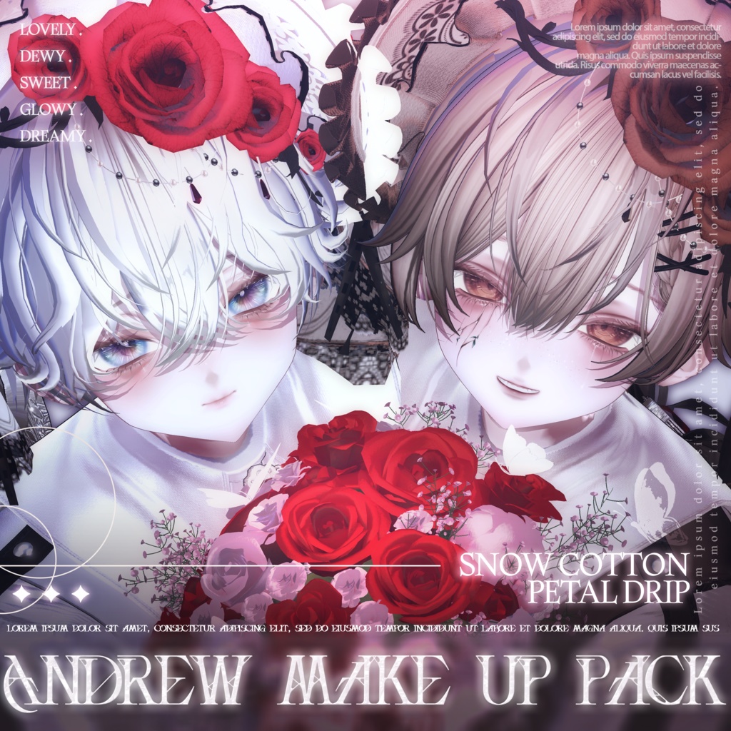 ✨SALE✨【 𝐀𝐧𝐝𝐫𝐞𝐰 アンドリュー 】 𝟐 𝐌𝐀𝐊𝐄 𝐔𝐏 𝐒𝐄𝐓 𝐏𝐀𝐂𝐊