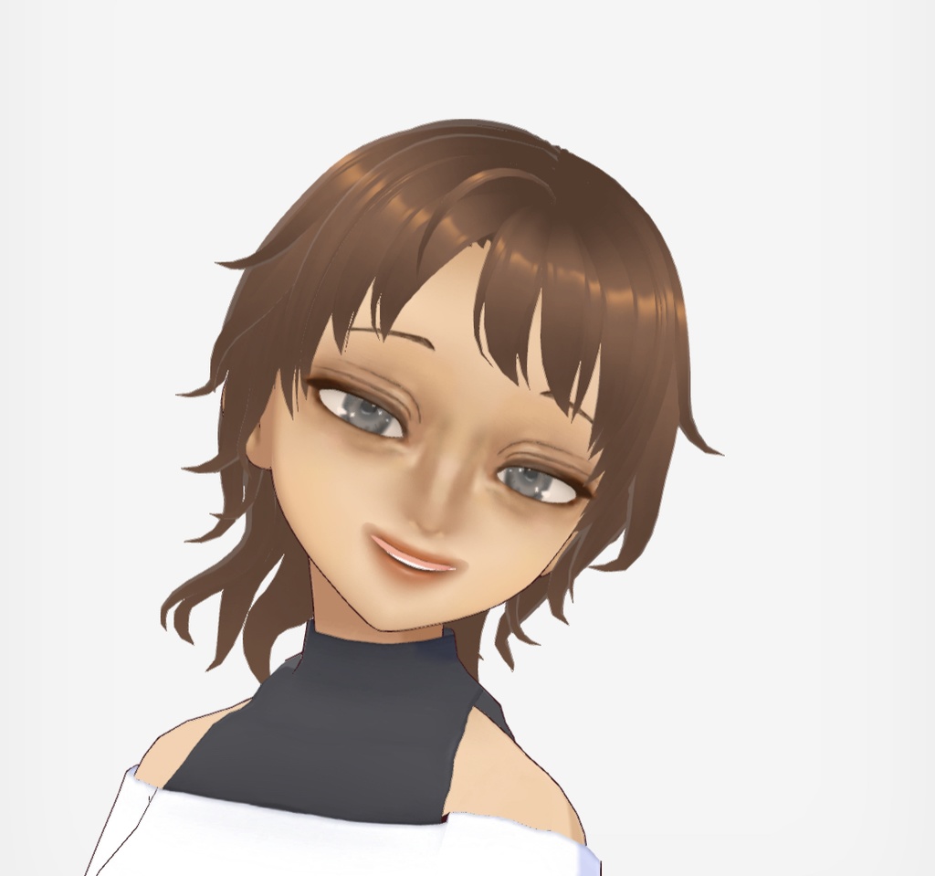 【vroid】3Dモデル kaoちゃん素体