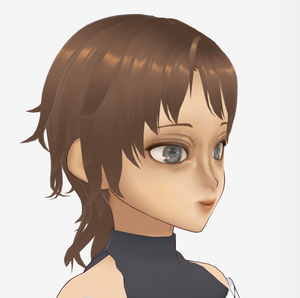 【vroid】3Dモデル kaoちゃん素体