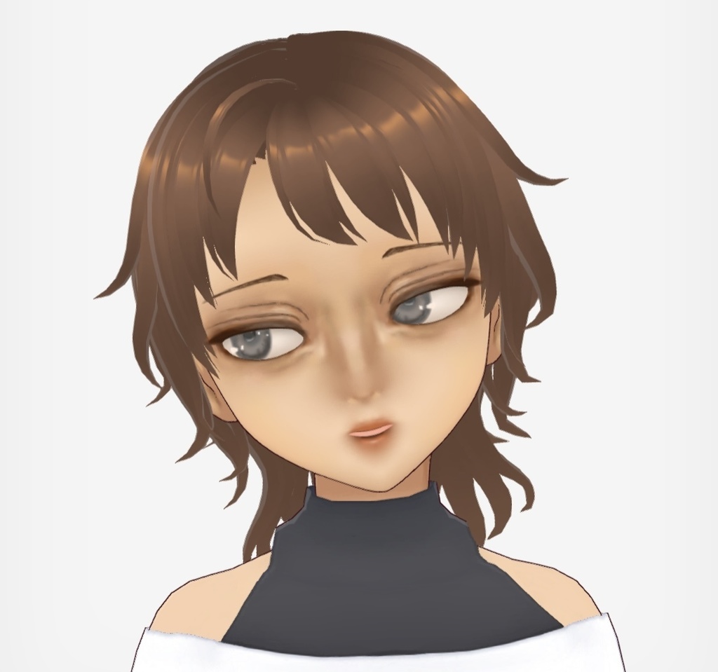 【vroid】3Dモデル kaoちゃん素体