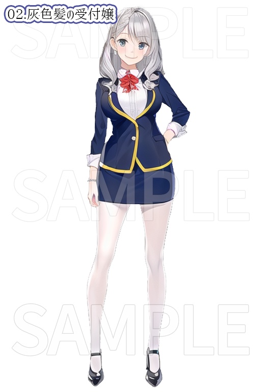 -立ち絵素材- ギルド受付嬢パック 15種類【AI生成】/ばら売りアリ