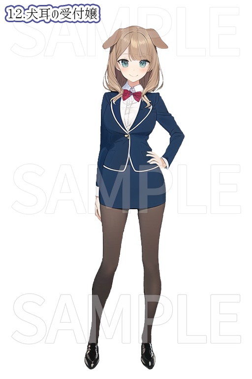 -立ち絵素材- ギルド受付嬢パック 15種類【AI生成】/ばら売りアリ