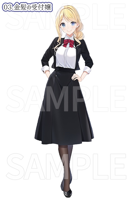 -立ち絵素材- ギルド受付嬢パック 15種類【AI生成】/ばら売りアリ