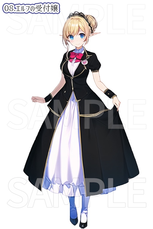 -立ち絵素材- ギルド受付嬢パック 15種類【AI生成】/ばら売りアリ