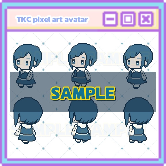 【ピクリエ用アバター】ドット絵センター組アバター