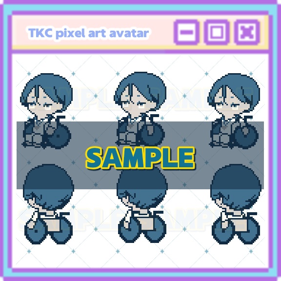 【ピクリエ用アバター】ドット絵センター組アバター