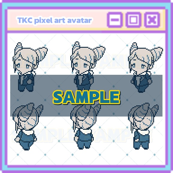 【ピクリエ用アバター】ドット絵センター組アバター