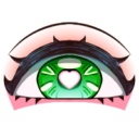 ハート目アイコン9個セット