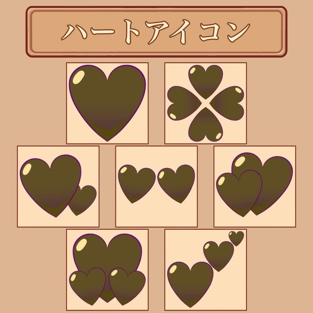 サキュバス7人計画「ハート」アイコンセット
