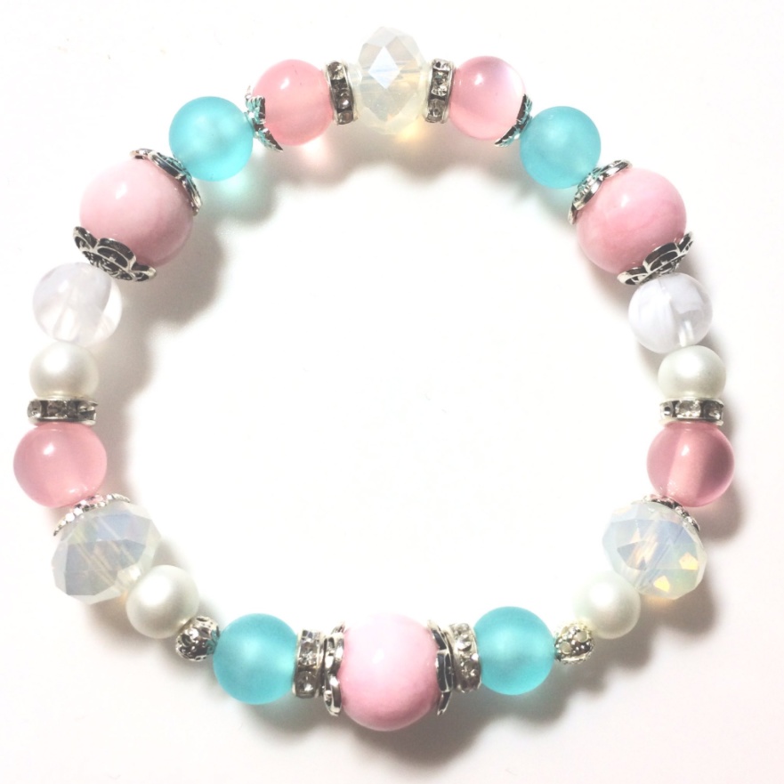 ぼたんモチーフ 全周ブレスレット