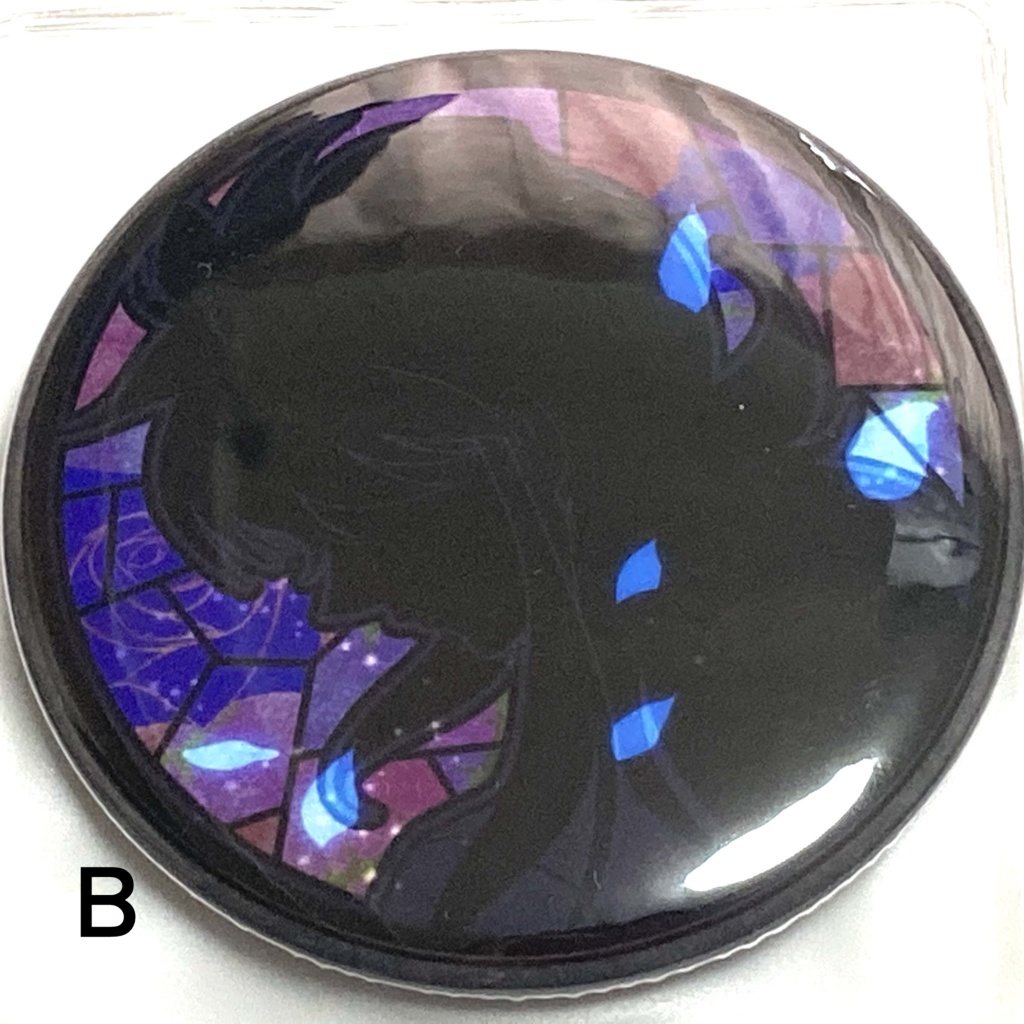 蔵馬シルエット 缶ミラー57mm