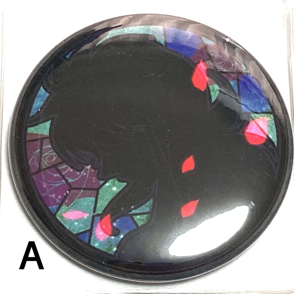 蔵馬シルエット 缶ミラー57mm