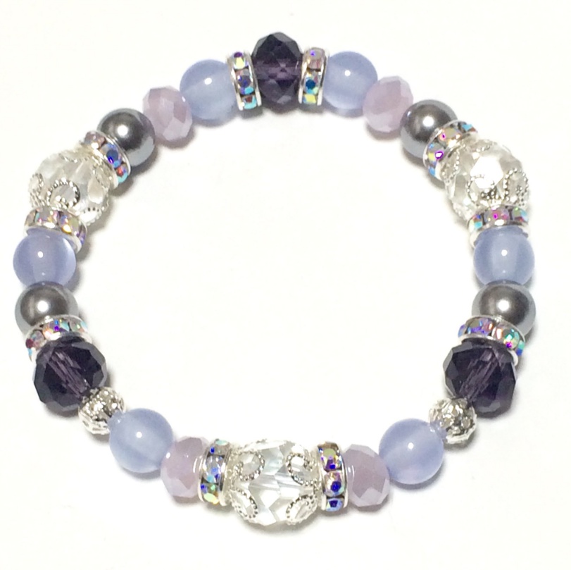 柳沢光成モチーフ カットビーズブレスレット