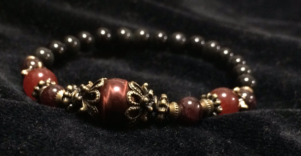 南野秀一モチーフ 天然石アンティークブレスレット