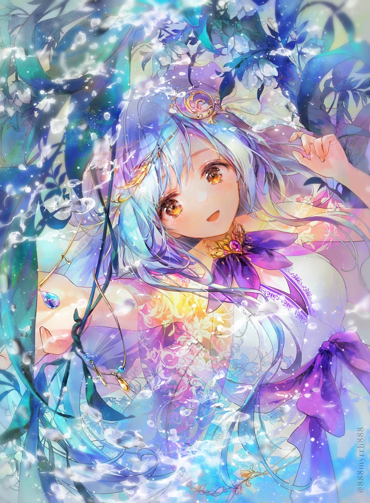 B2タペストリー「朝露の森」