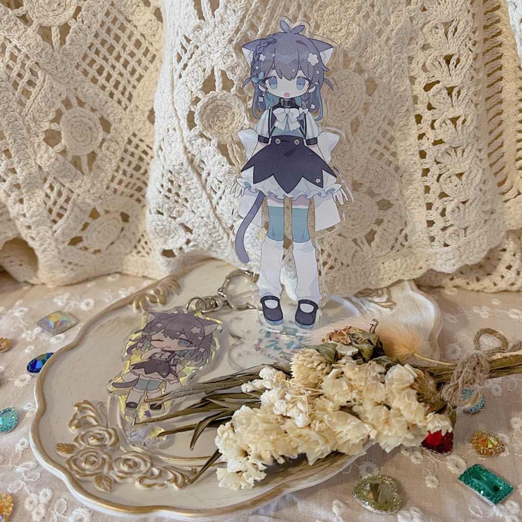 【再販なし】初グッズのねこ^._.^੭