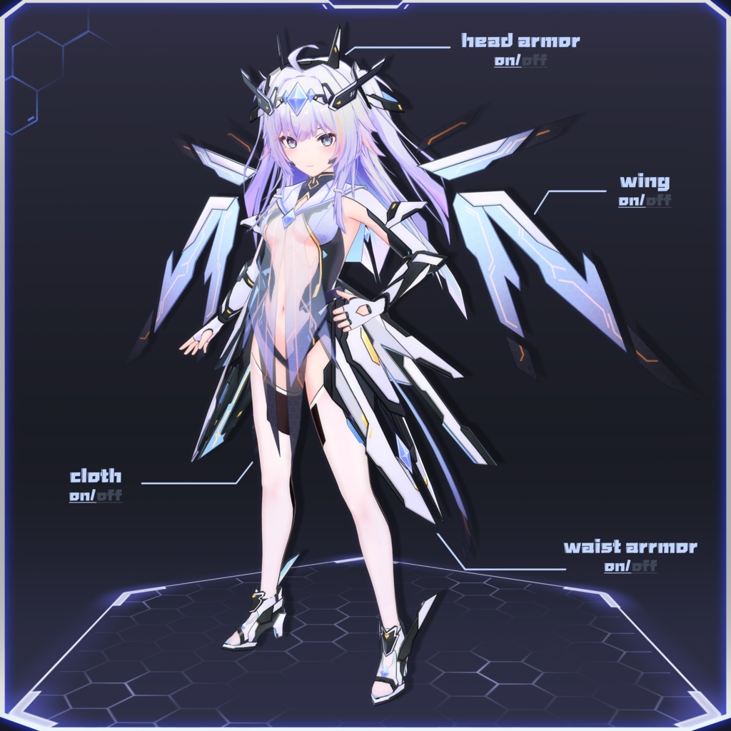 【オリジナル3Dモデル】Lunara—ver1.2.1