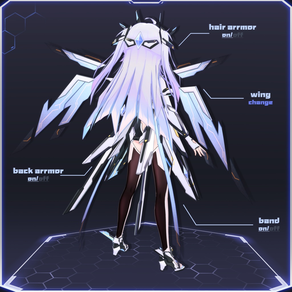 【オリジナル3Dモデル】Lunara—ver1.2.1