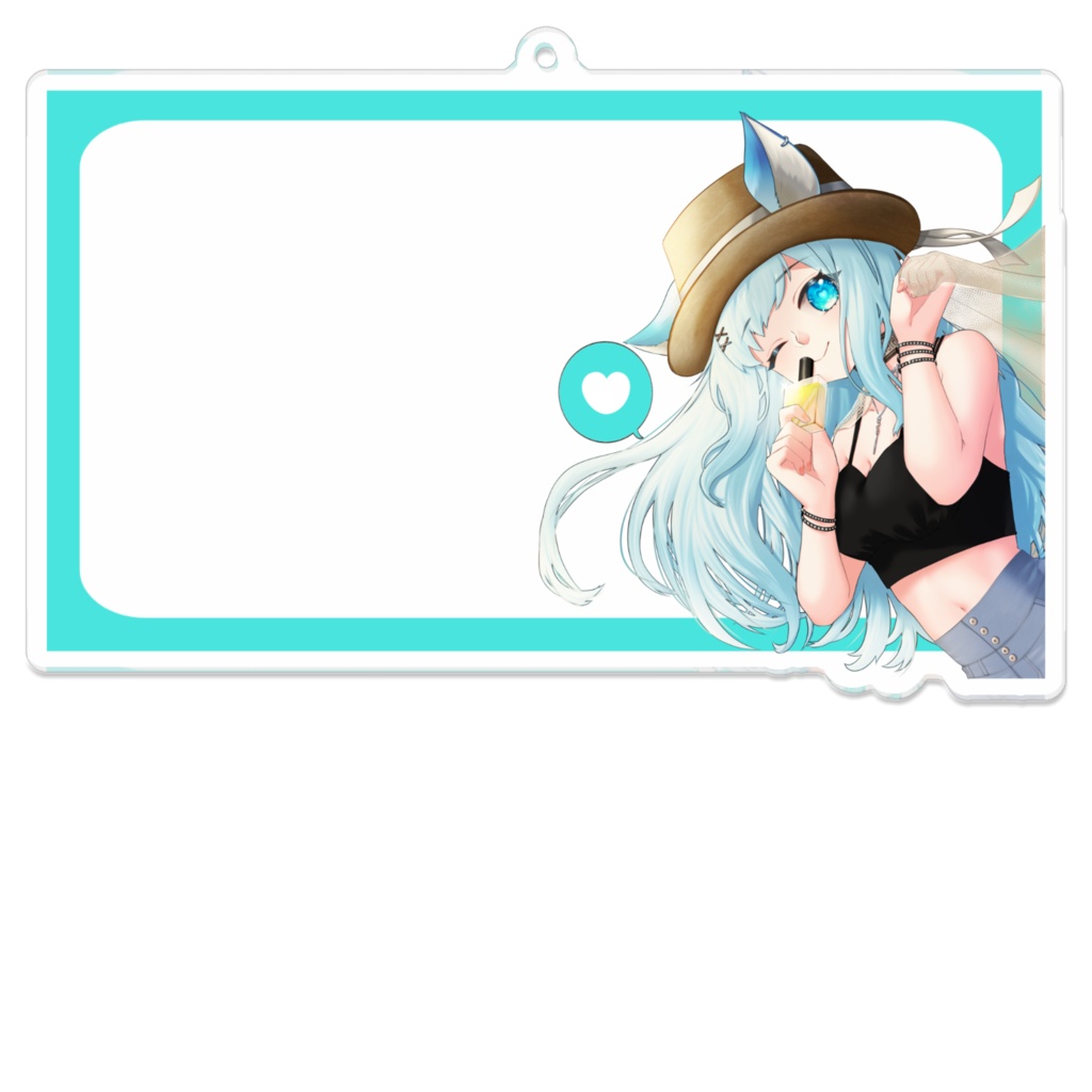 Flawlessアクリルフレーム風キーホルダー