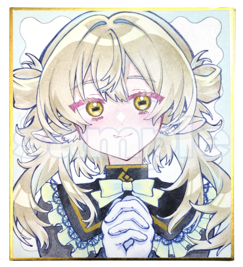 直筆色紙 オーダーメイド