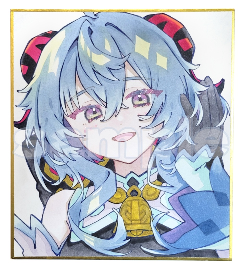 直筆色紙 オーダーメイド