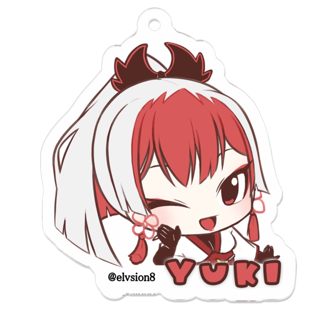 <鳥シリーズ>キーホルダー/松鶴ユキ