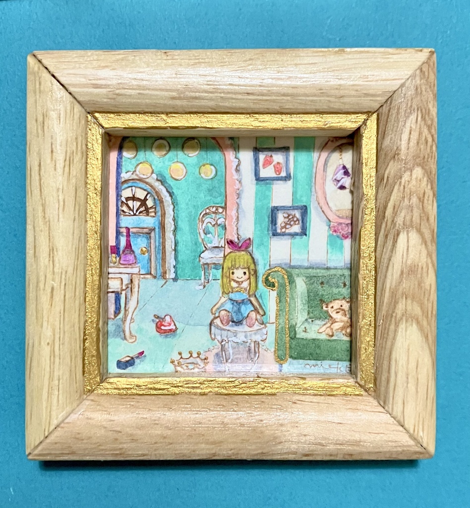 【額装】ドールハウス 