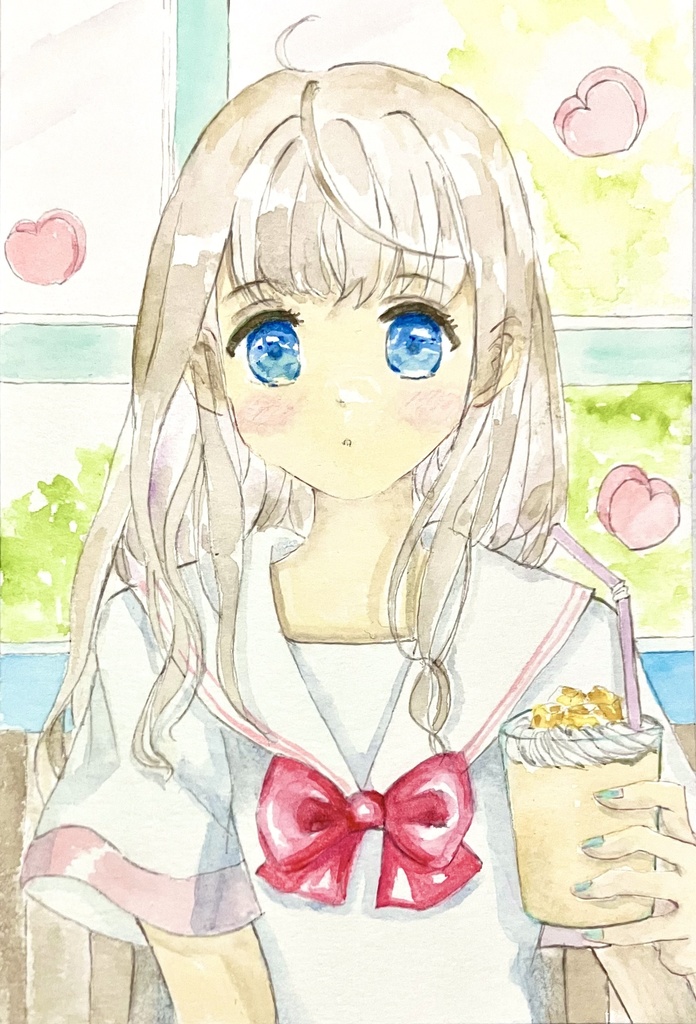 告白（夏の絵なので8月中のみお値下げ）