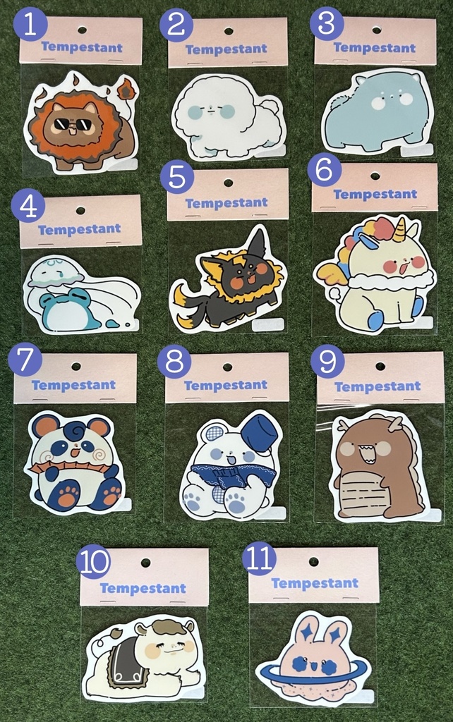 テンペスタント ステッカー