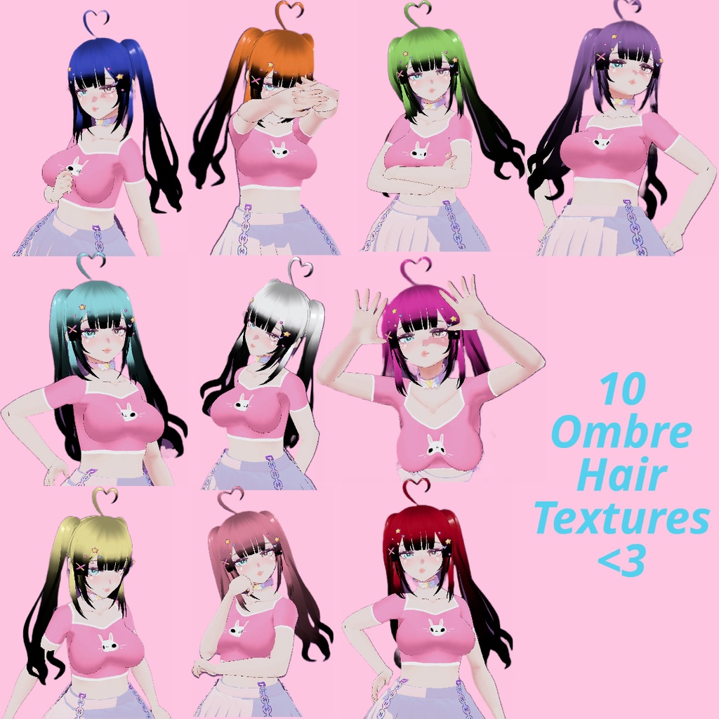 Ombre Hair Textures