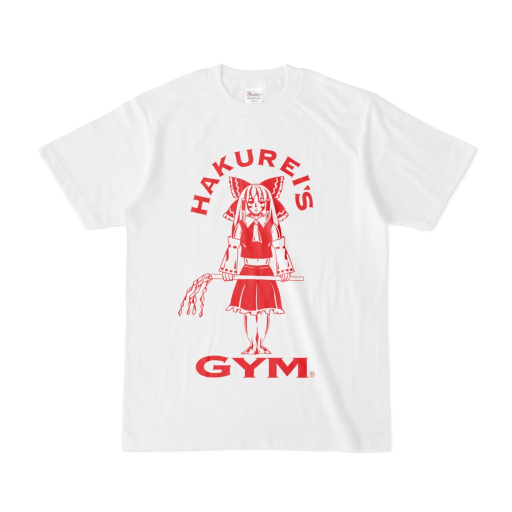 博麗霊夢×某ジム風 Tシャツ (霊夢カラー)