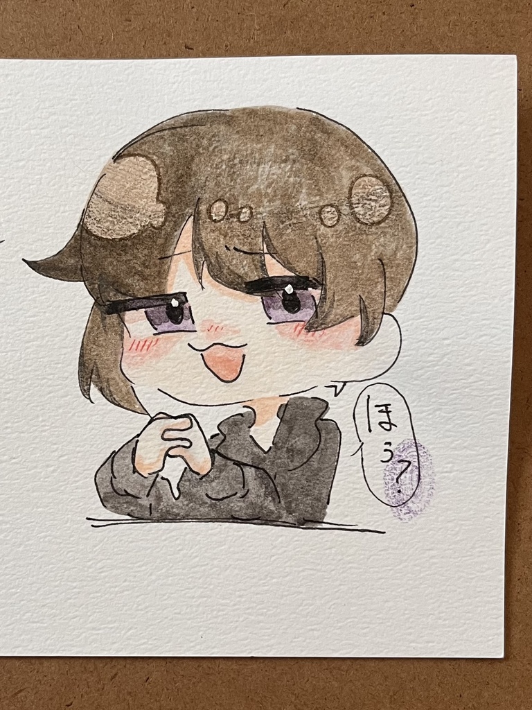 たりゃ✘‎のアナログイラスト【受注生産】