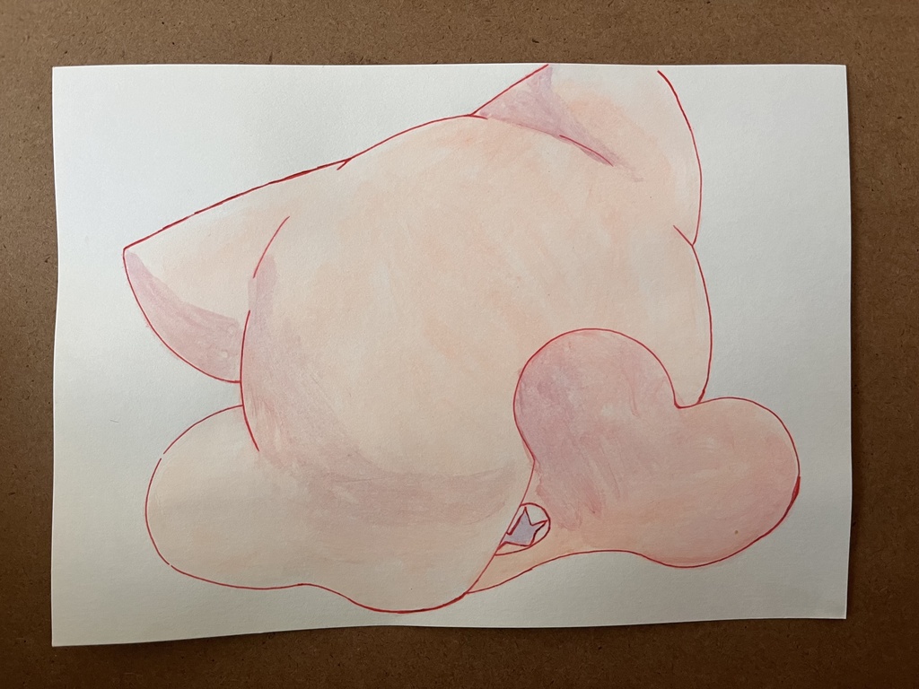 たりゃ✘のアナログイラスト【受注生産】