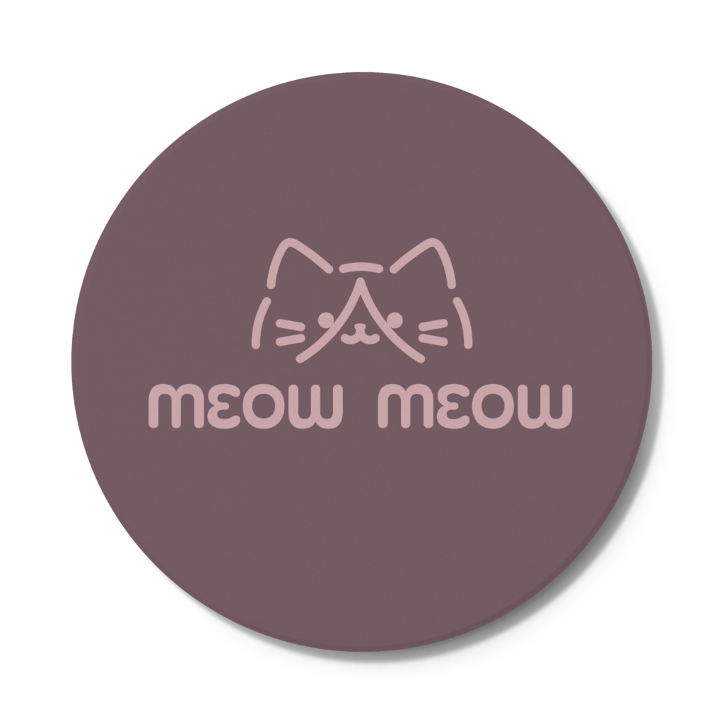 ハチワレねこさんコースター