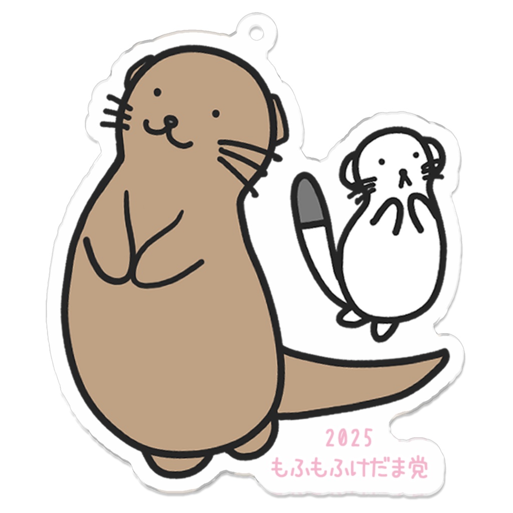 かわうそアイドル☆エリカちゃん & おこじょ アクリルキーホルダー