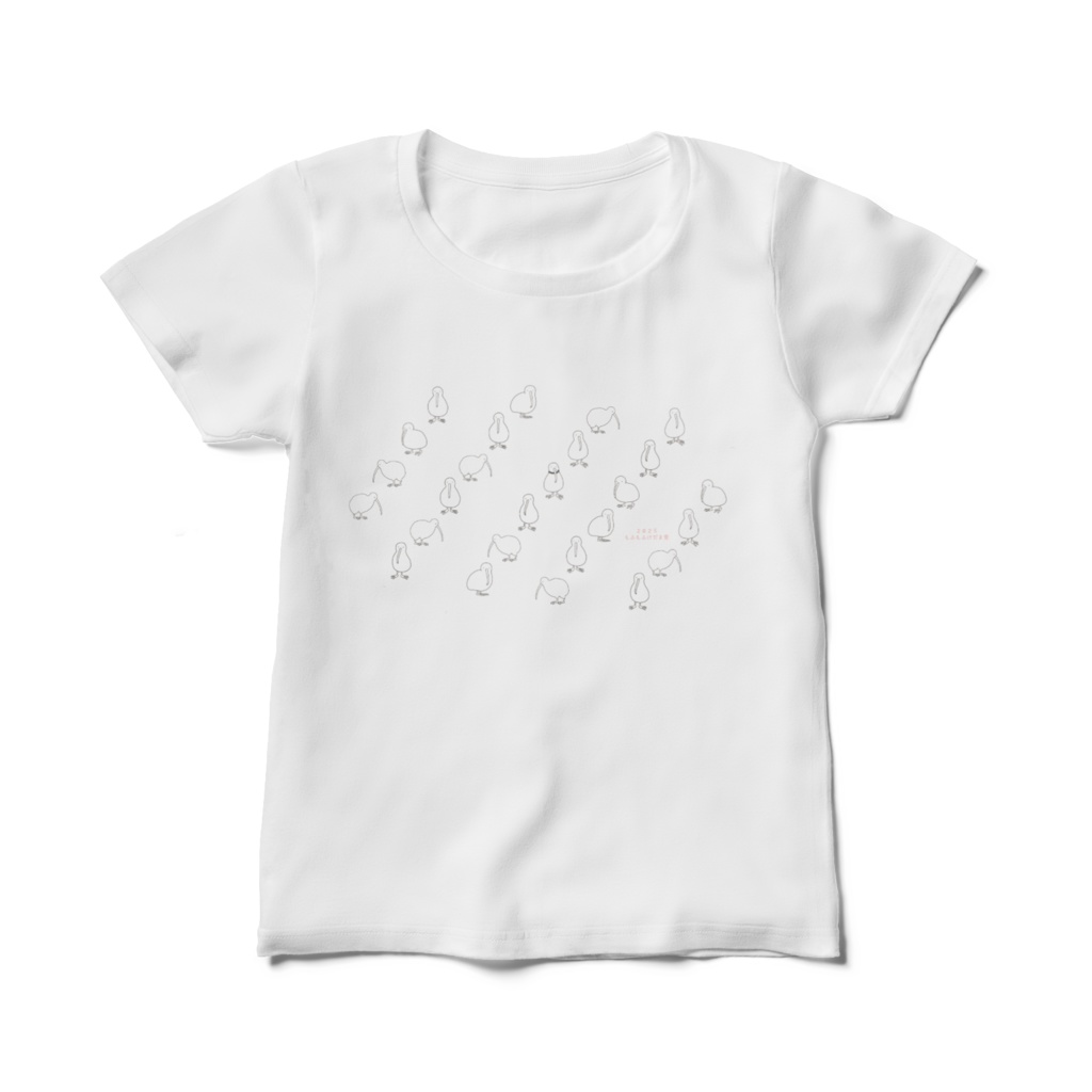 キーウィさんグラフィックTシャツ(襟ぐり広め☆WM&WL)