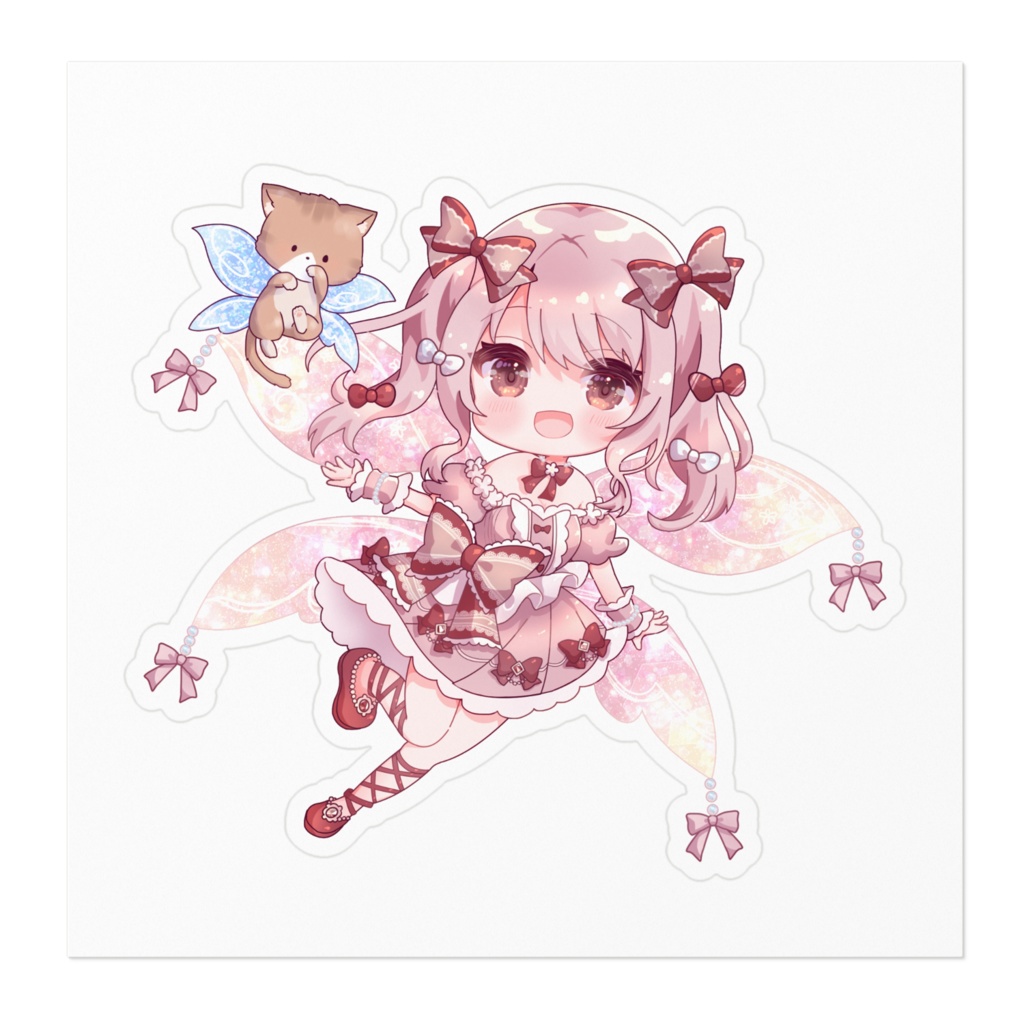 結花ゆね 3周年記念グッズ🍓ステッカー(背景なしver.)