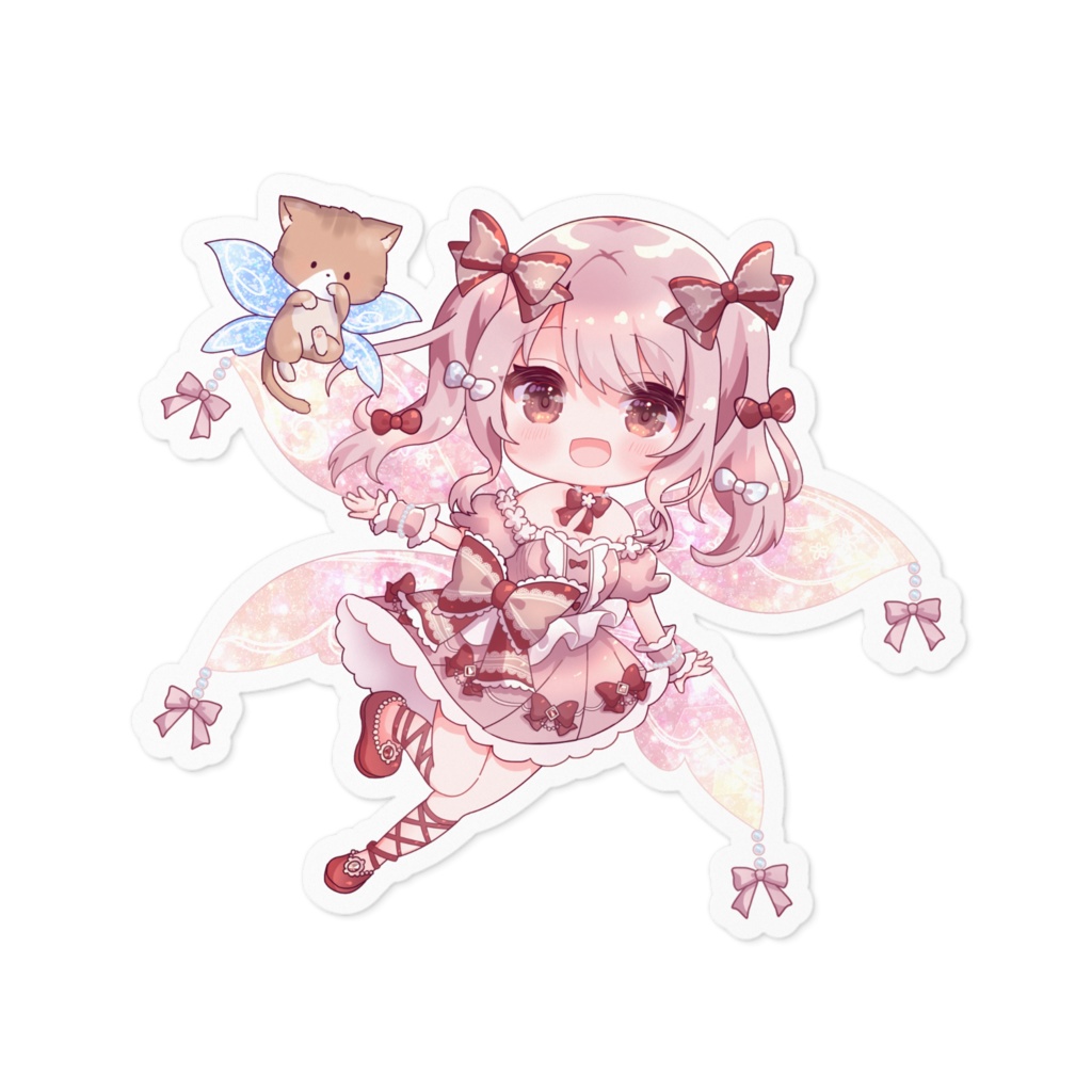 結花ゆね 3周年記念グッズ🍓ステッカー(背景なしver.)