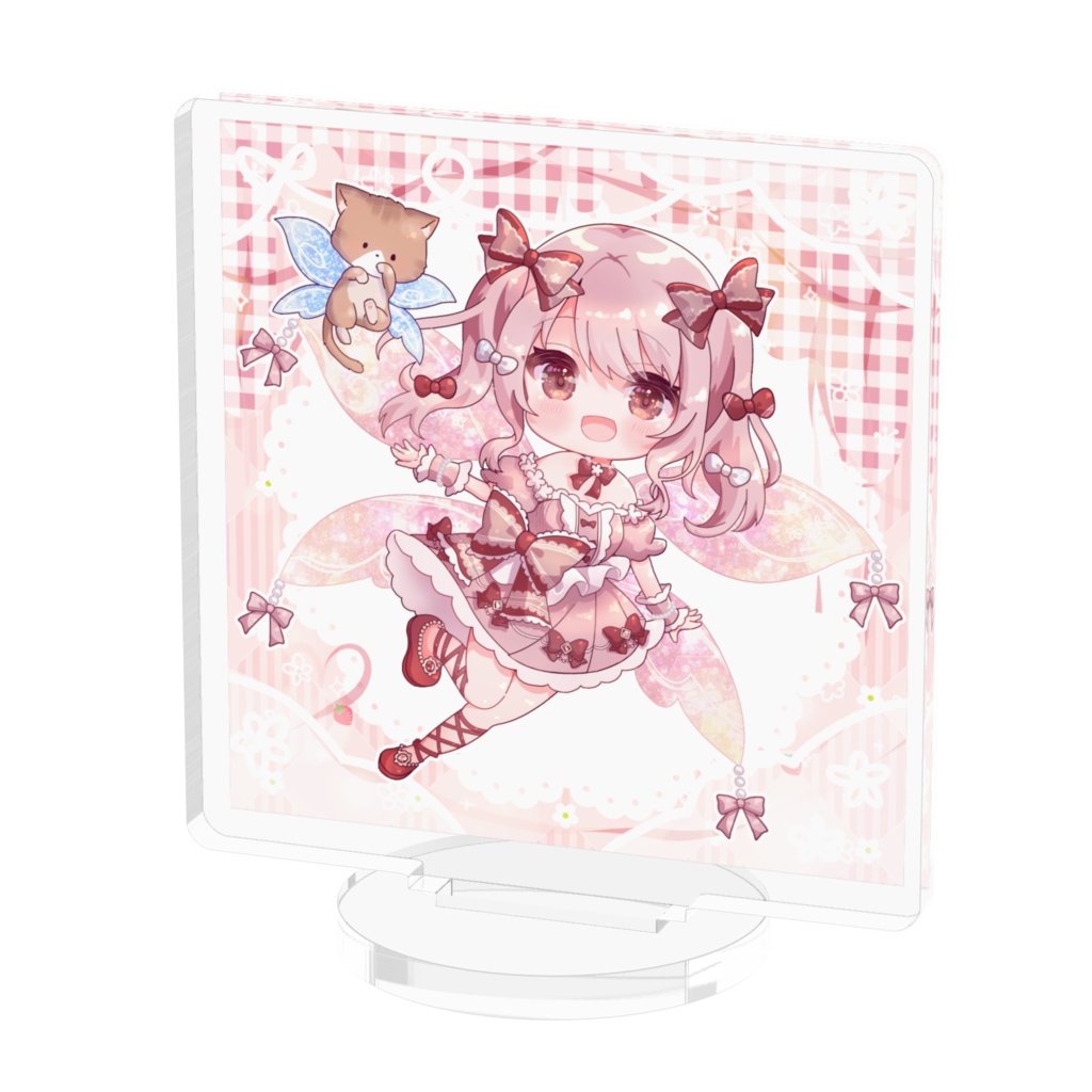 結花ゆね 3周年記念グッズ🍓アクリルフィギュア(背景ありver.)