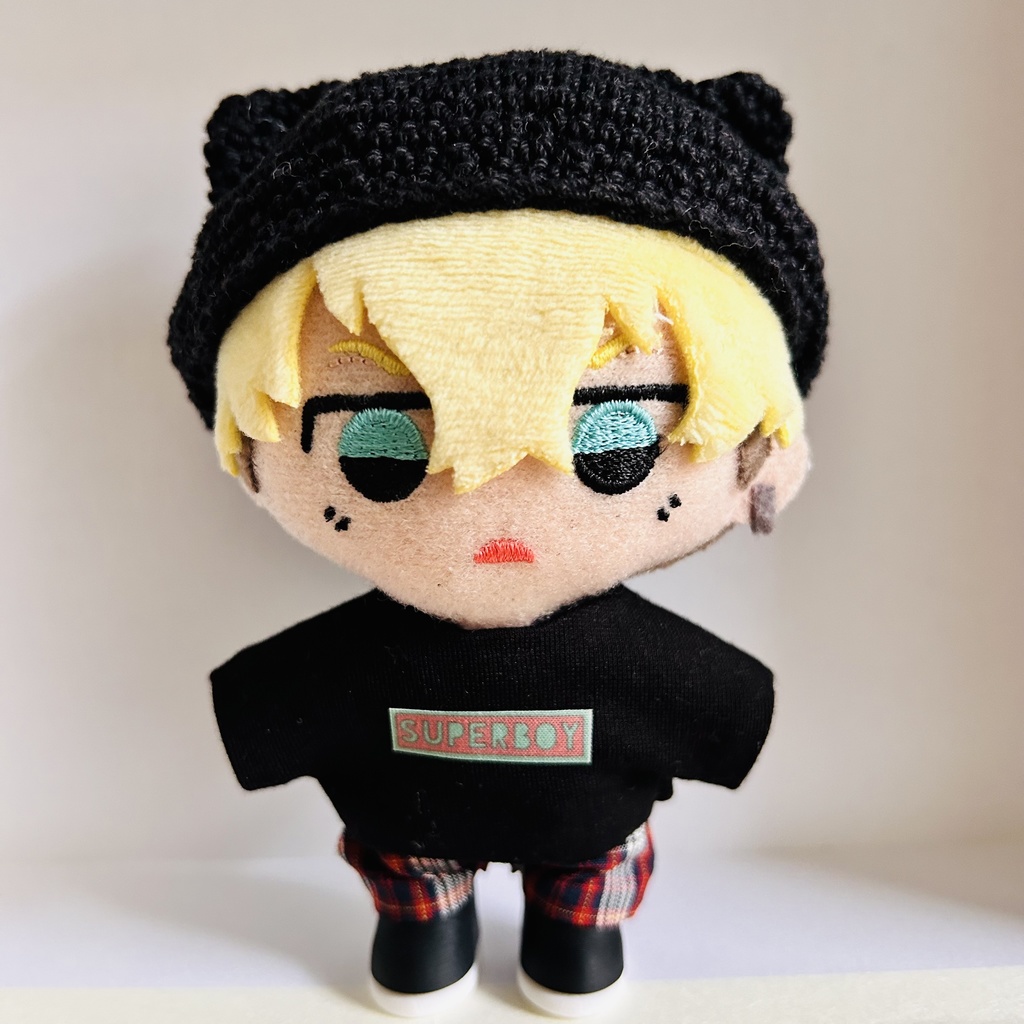 SUPERBOYTシャツ BK チェックパンツセット