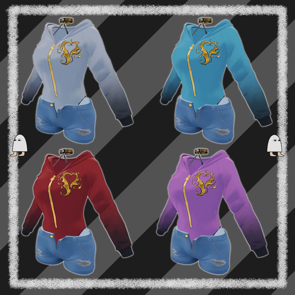 【KIKYO/MAYA/SELESTIA】 Comfy Snail Wear clothes for VRC