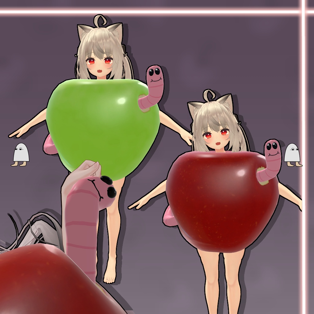 りんごになる【VRC】Apple Costume 【10アバター対応】