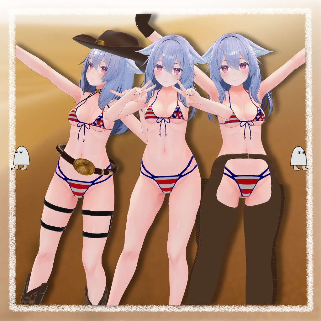 【桔梗用】Cowboy bikini