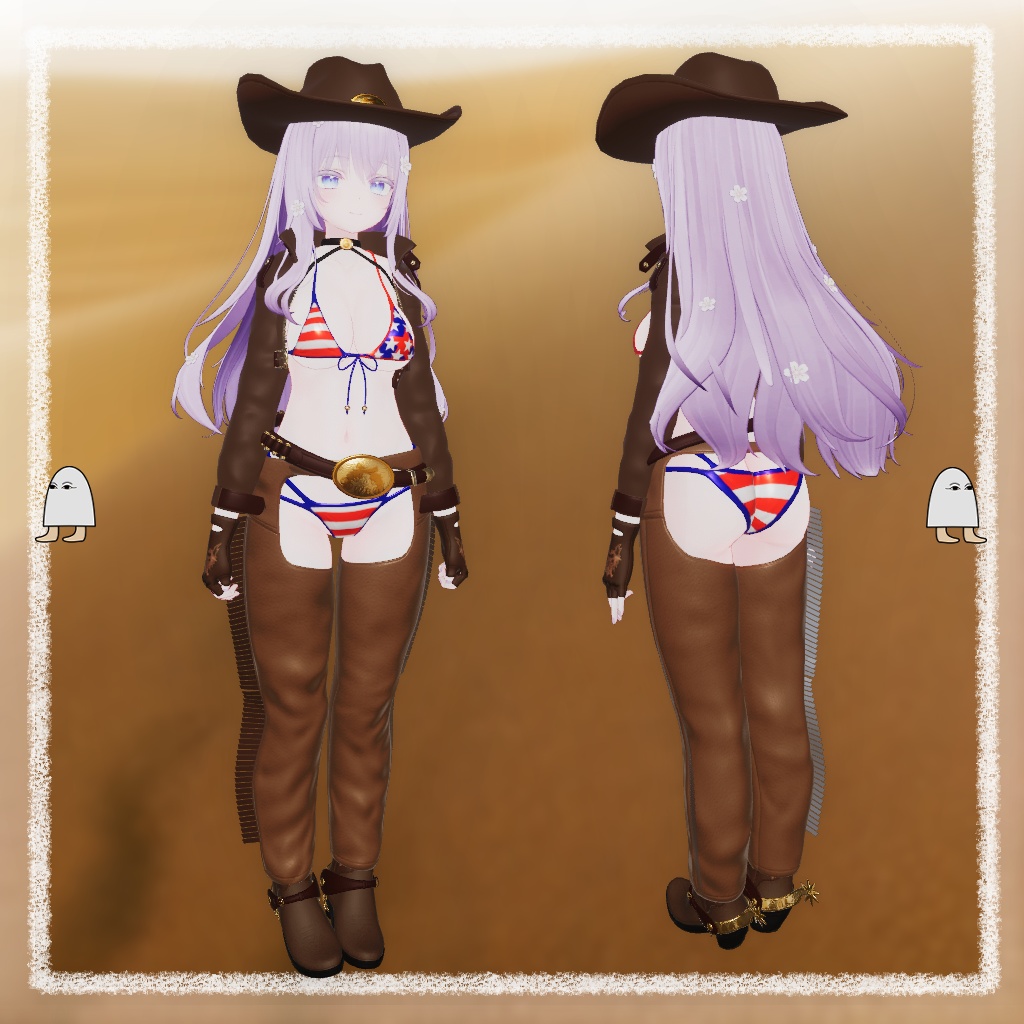 【萌用】Cowboy bikini VRC