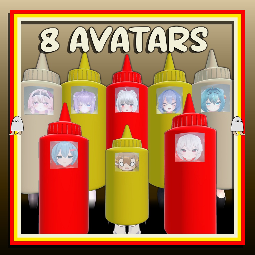 【8アバター対応】Goongas Condiment Costume【VRC】