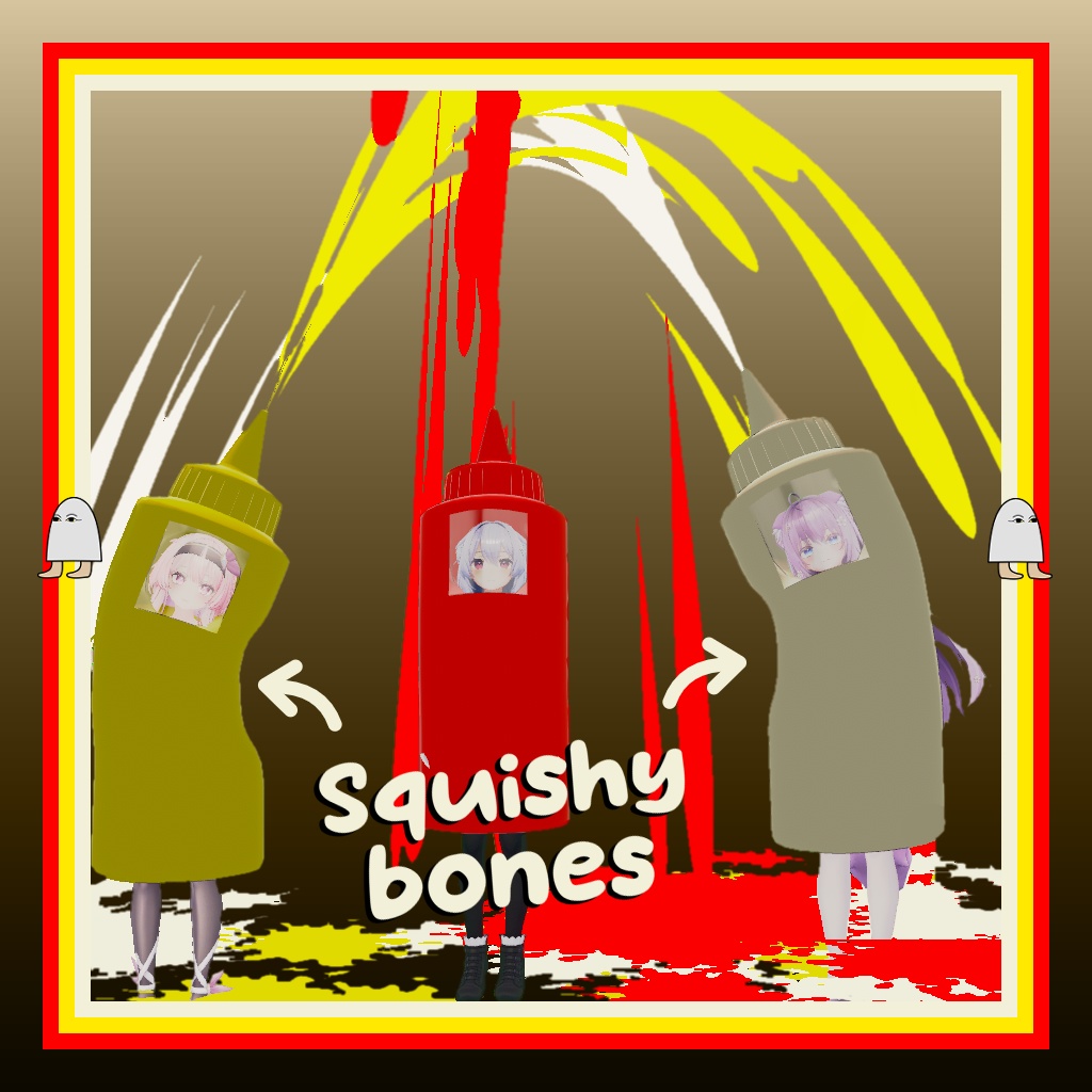 【8アバター対応】Goongas Condiment Costume【VRC】