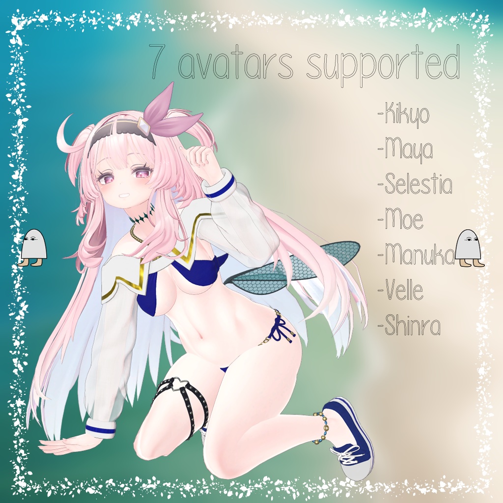 【7アバター対応】Sailor Swimsuit VRC